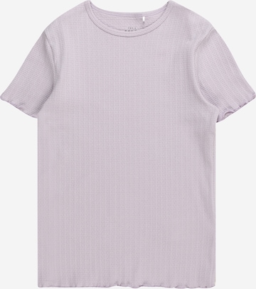 T-Shirt 'VIBSE' NAME IT en violet : devant