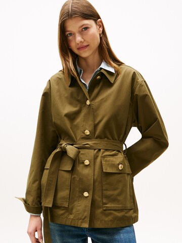 TOMMY HILFIGER Демисезонная куртка в Зеленый: спереди