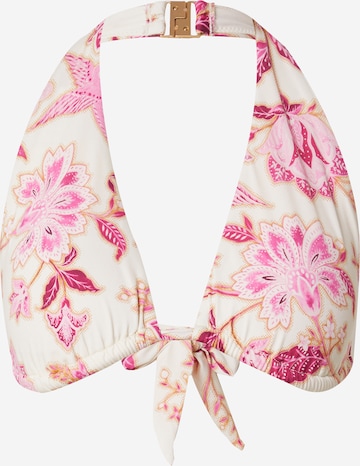 Seafolly - Triangular Top de biquíni em rosa: frente