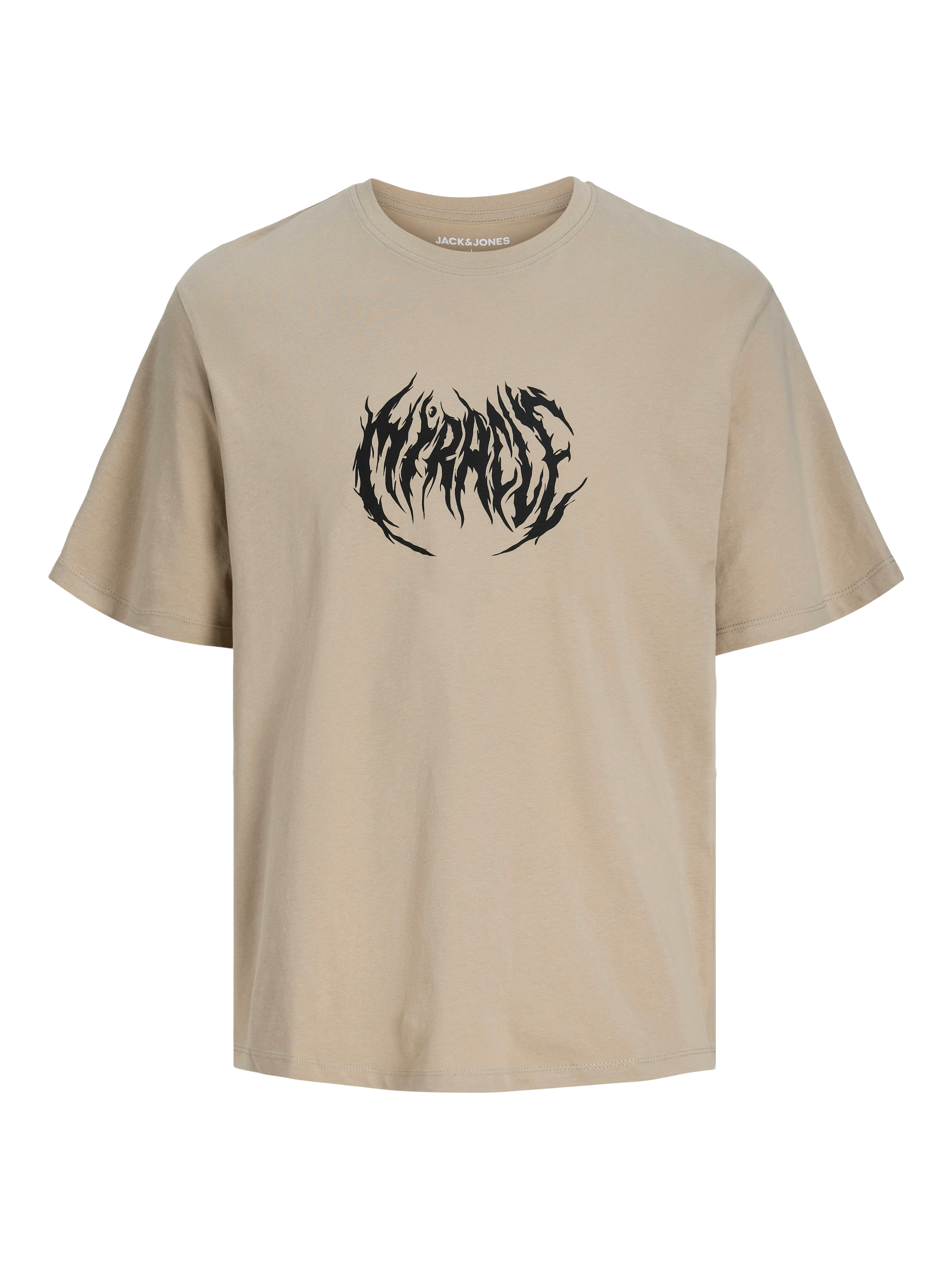 bēšs JACK & JONES T-Krekls 'JJWOLFIE'