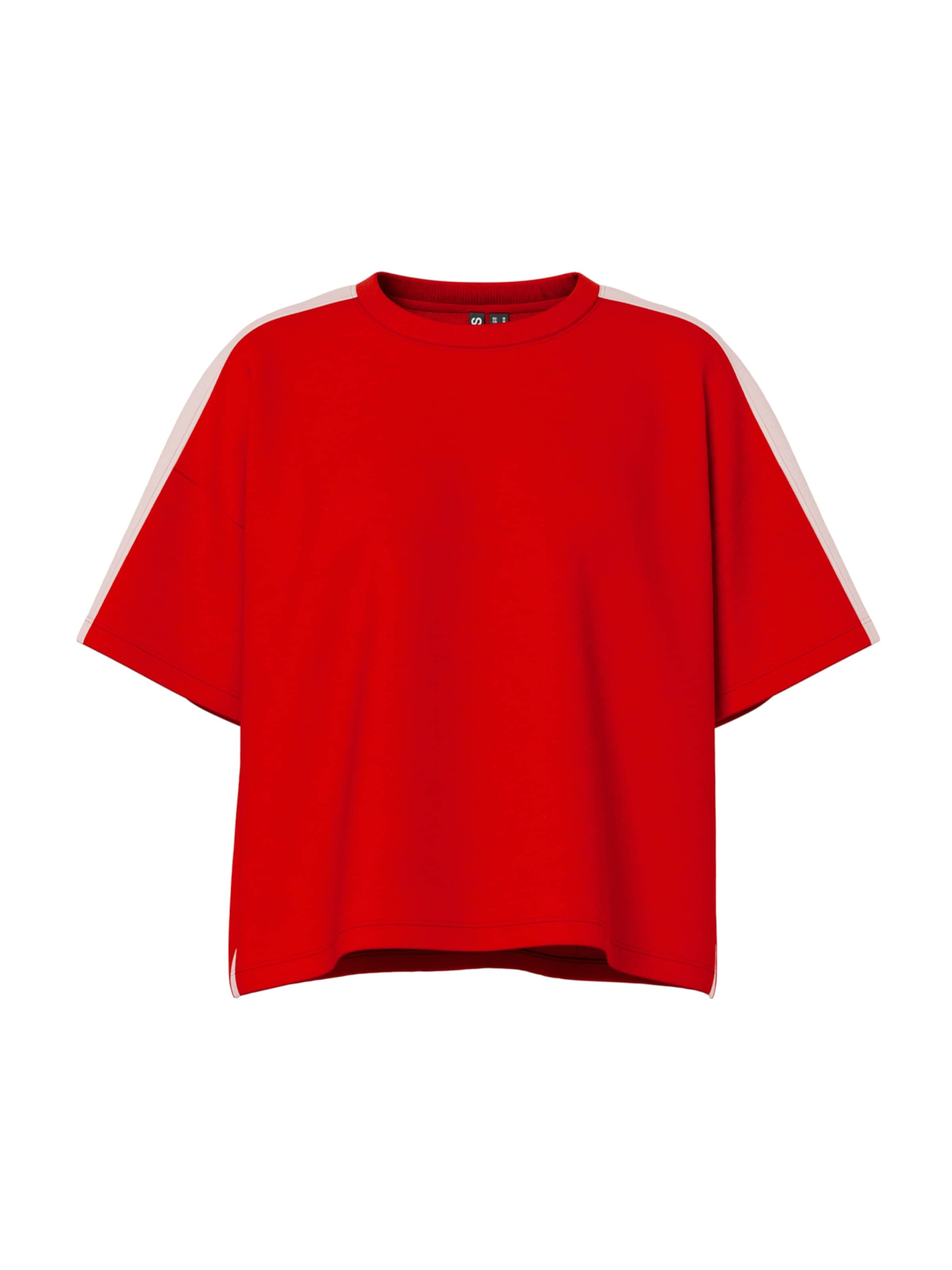 PIECES Sweatshirt 'PCCHILLI' in Rot: Vorderseite