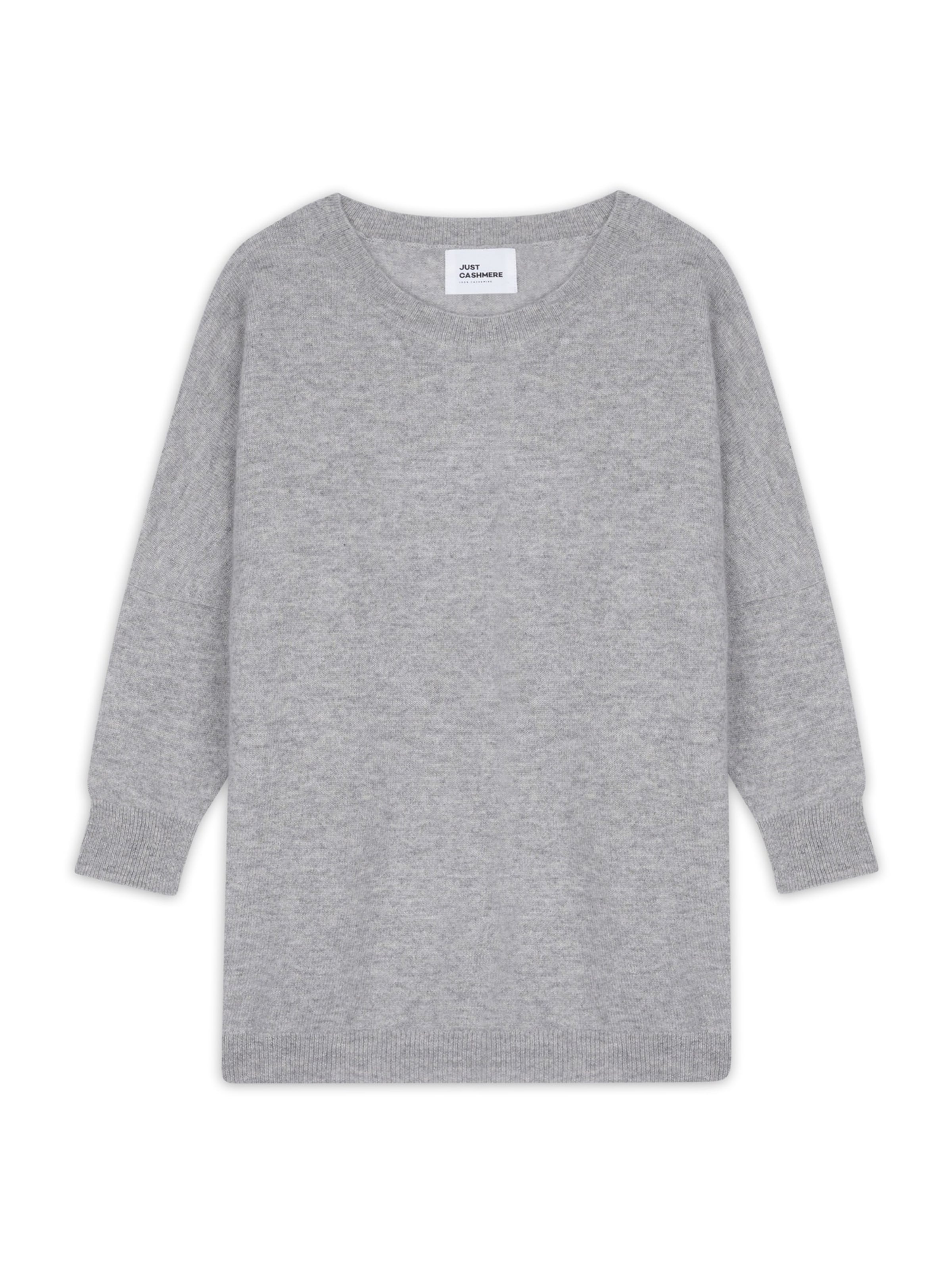 JUST CASHMERE Kampsun 'Rebecca' meleeritud hall, Tootevaade