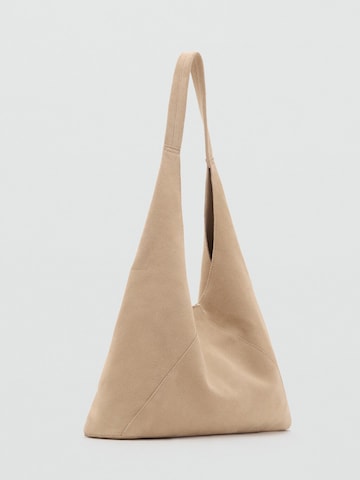 MANGO Torba shopper w kolorze beżowy