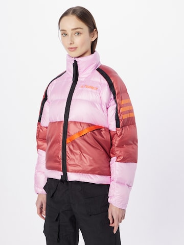 ADIDAS TERREX Outdoorjacke 'Utilitas Down' in Lila: predná strana