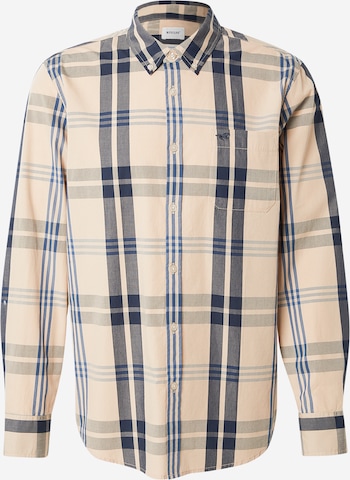 MUSTANG - Ajuste regular Camisa 'Chester' en beige: frente