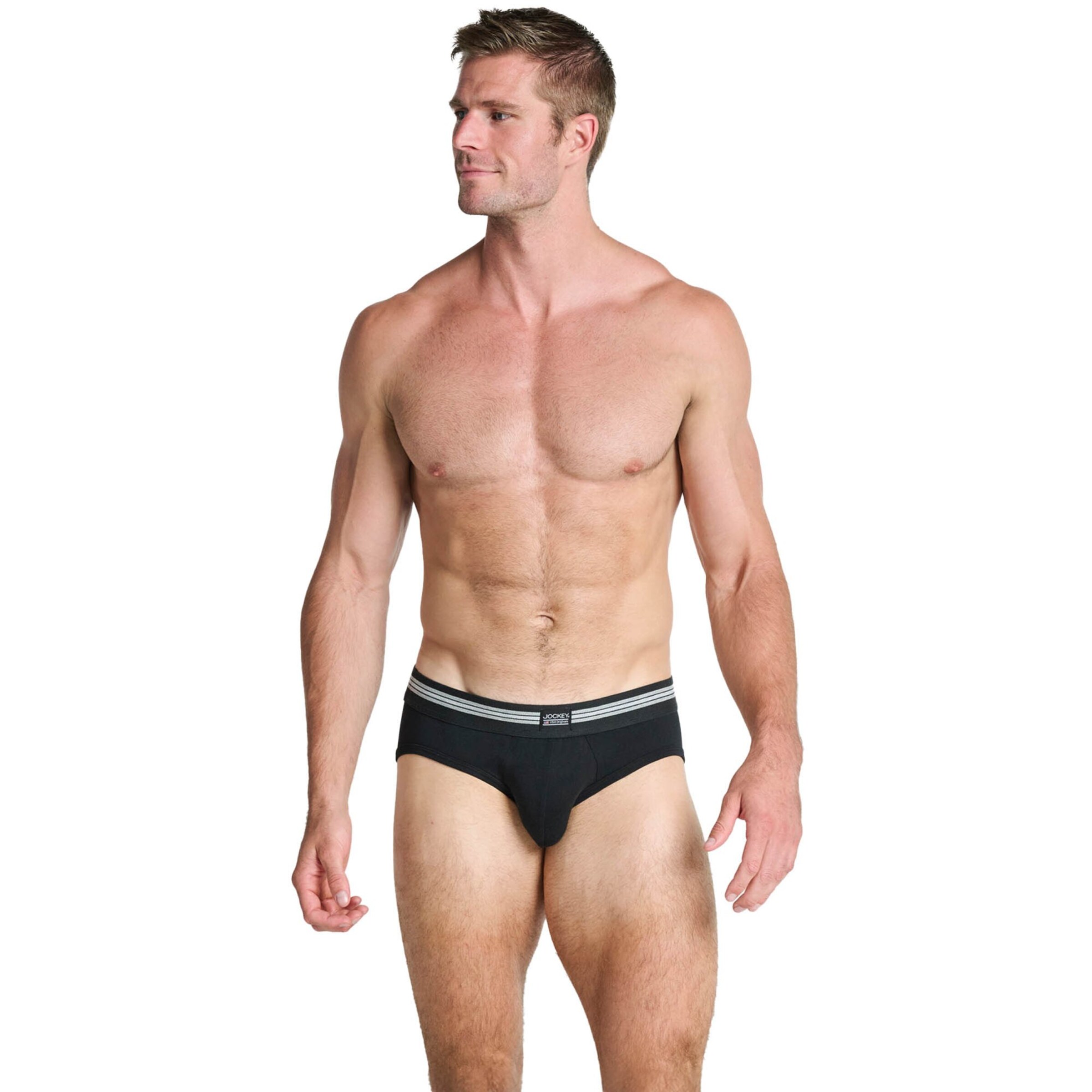 JOCKEY Slip in Black: front