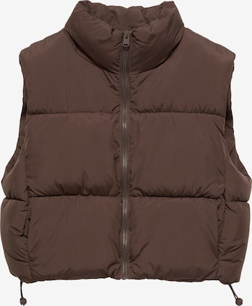 Pull&Bear Weste in Braun: Vorderseite