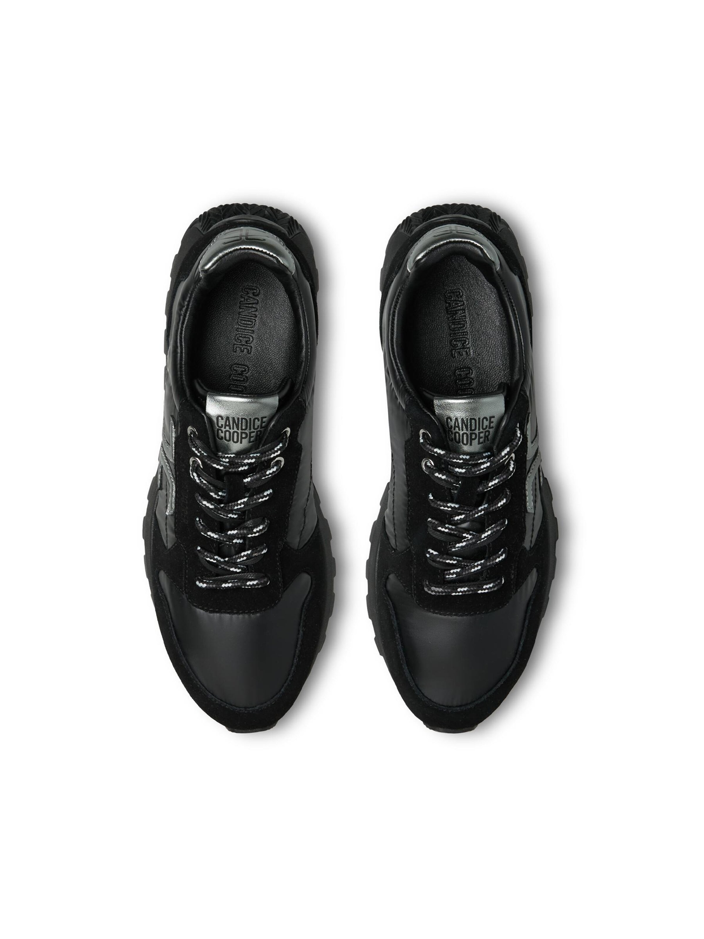 Baskets basses 'PLUME 5.' Candice Cooper en noir