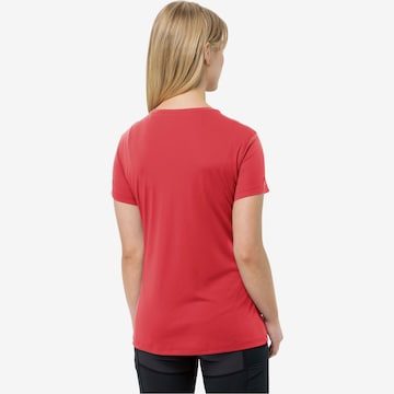 JACK WOLFSKIN Performance Shirt 'Tech' in Red