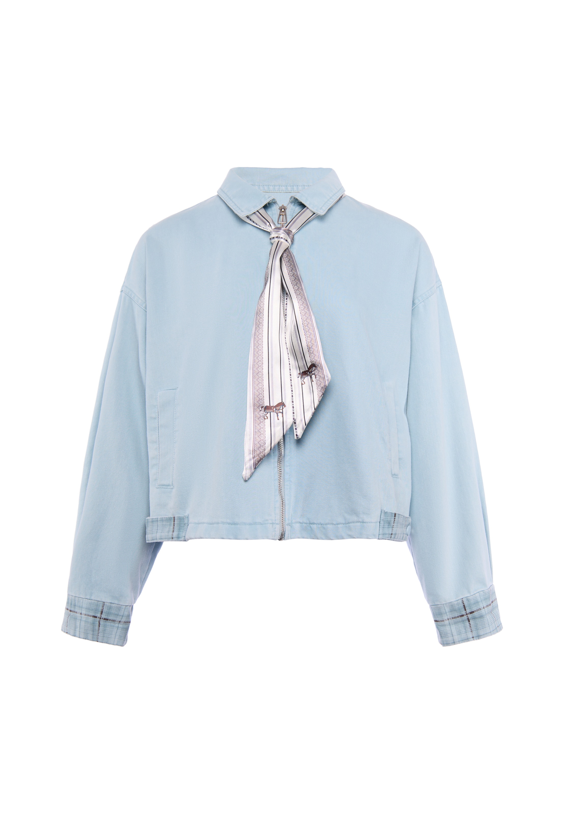 Usha Between-season jacket in Blue: front