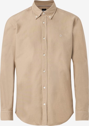 smėlio BOSS Standartinis modelis Dalykinio stiliaus marškiniai 'ROAN': priekis