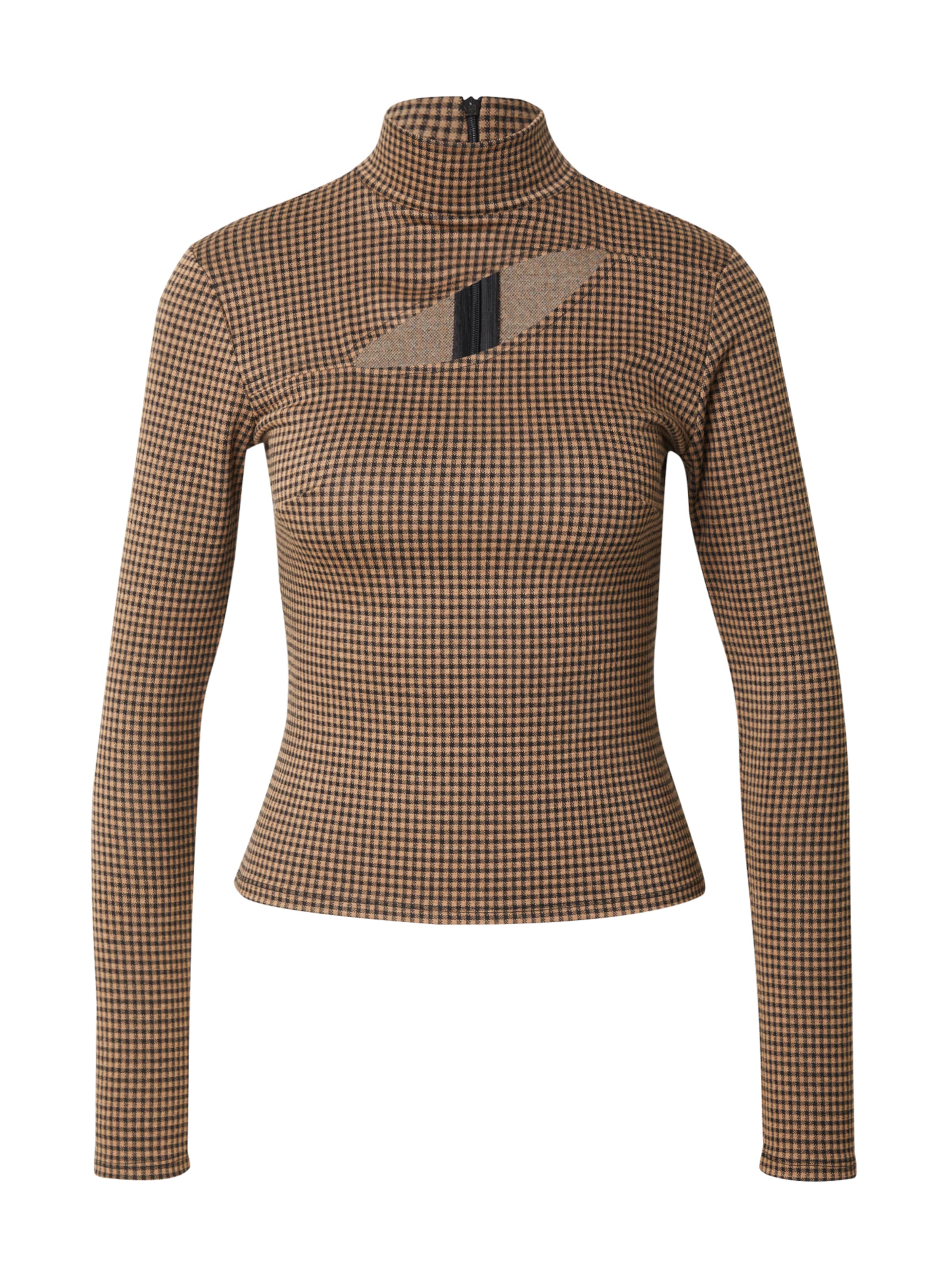 EDITED Tričko 'Nicolette' - Hnedá: predná strana