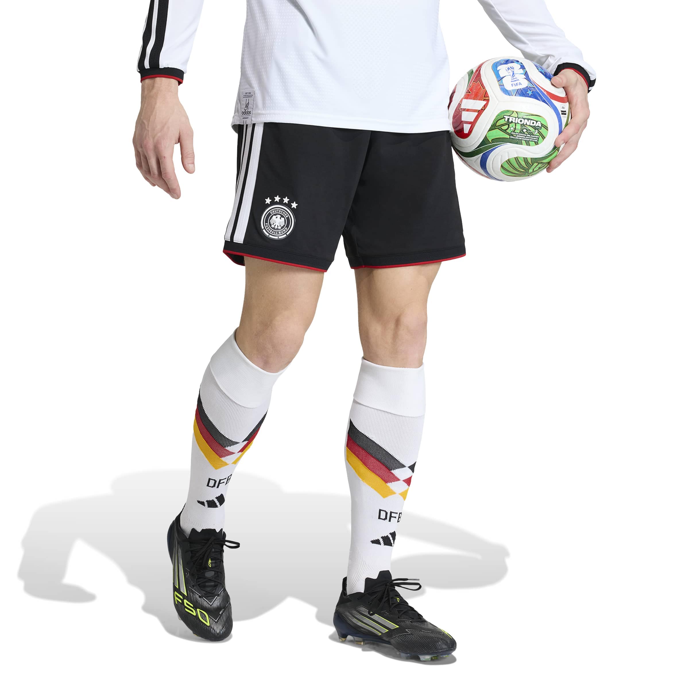 Regular Pantalon de sport 'Germany 26 Home' ADIDAS PERFORMANCE en noir : devant