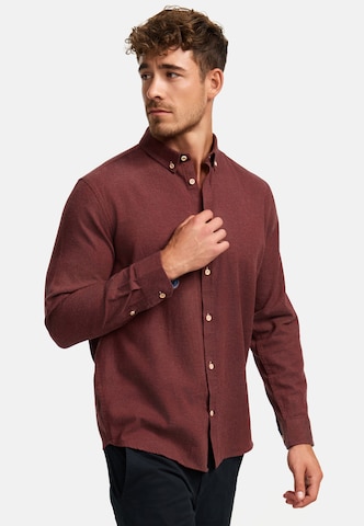 Kronstadt Regular fit Button Up Shirt 'Johan Diego' in Red