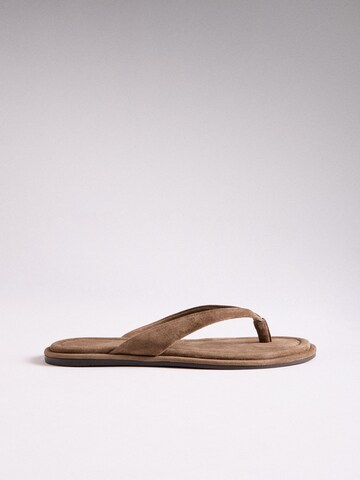 Tongs The Set en marron