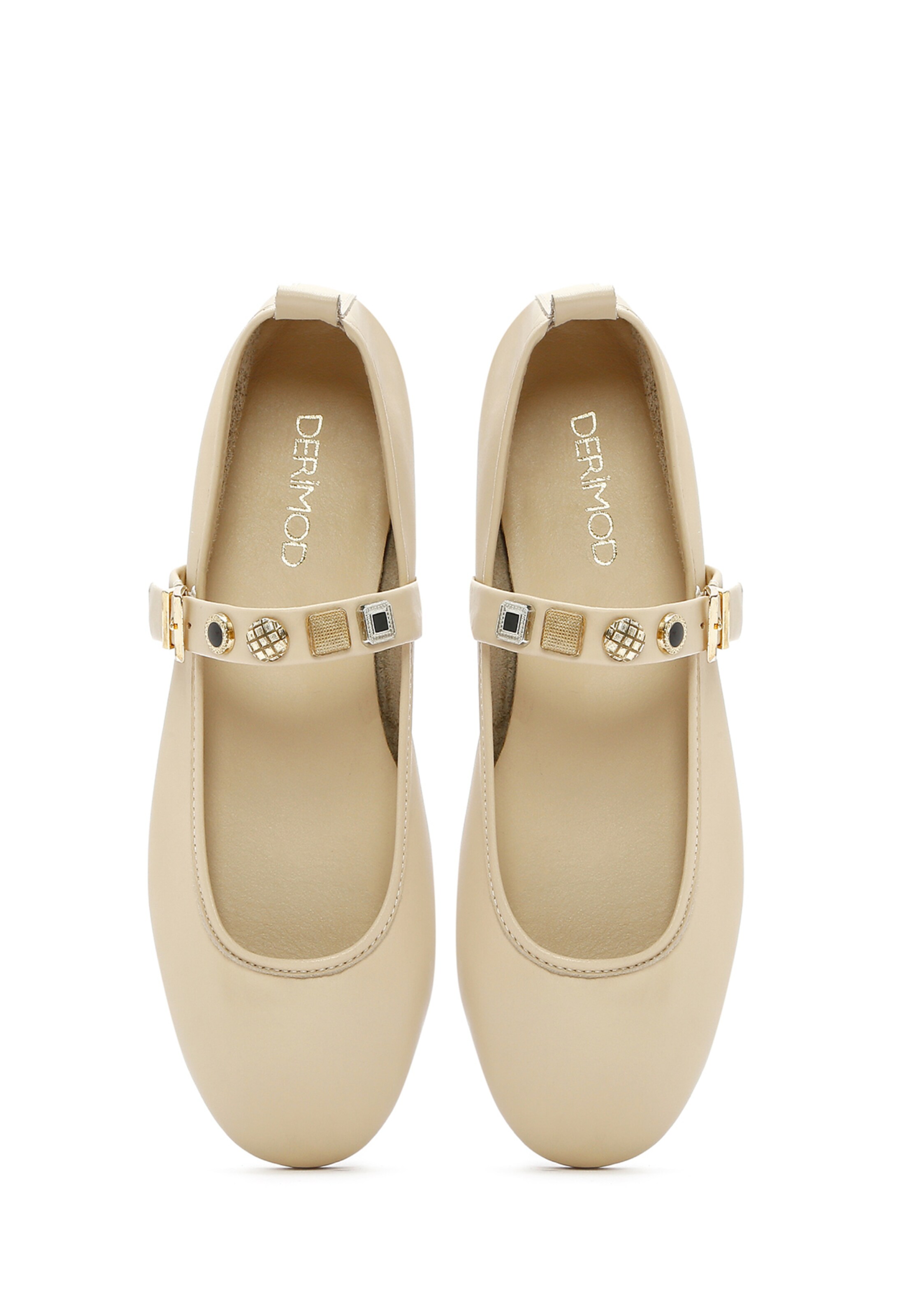 Derimod Strap ballerina in Beige