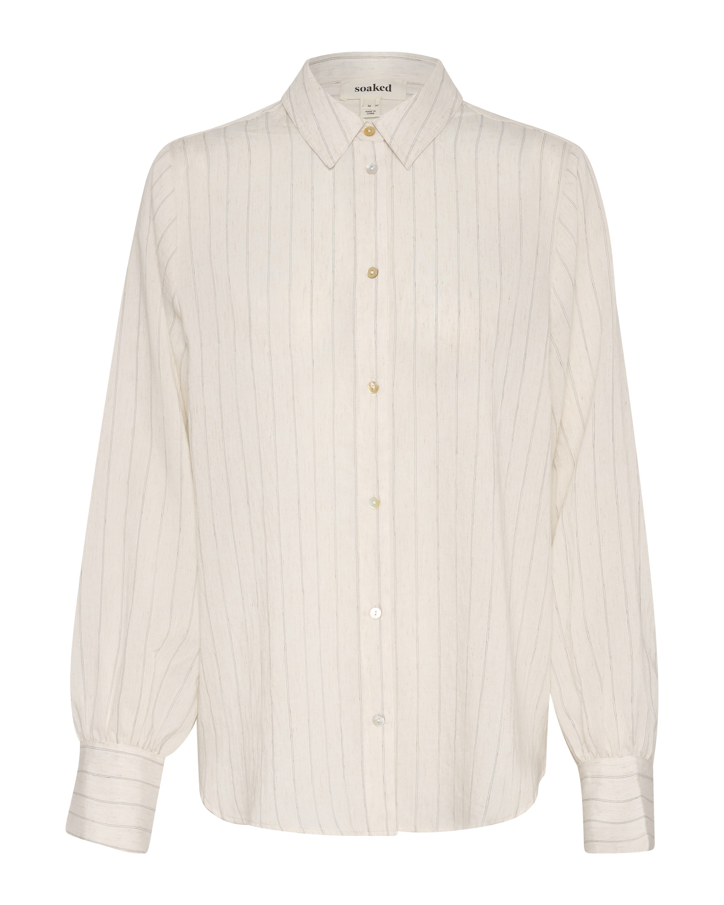 SOAKED IN LUXURY Blus 'Roya' i beige: framsida