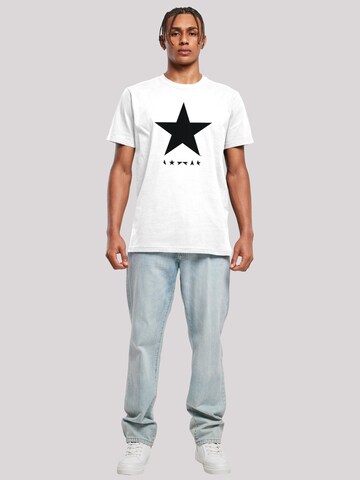 F4NT4STIC Shirt 'David Bowie Star Logo' in Wit