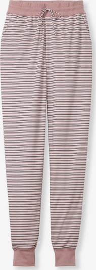CALIDA Spodnie od piżamy w kolorze stary róż / czarny / białym, Podgląd produktu
