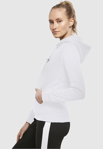 Sweat-shirt 'Spring - Hello may' Merchcode en blanc