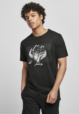 Mister Tee Regular fit Shirt in Zwart: voorkant