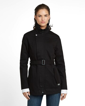 G-STAR Tussenmantel 'Trench Coat' in Zwart: voorkant