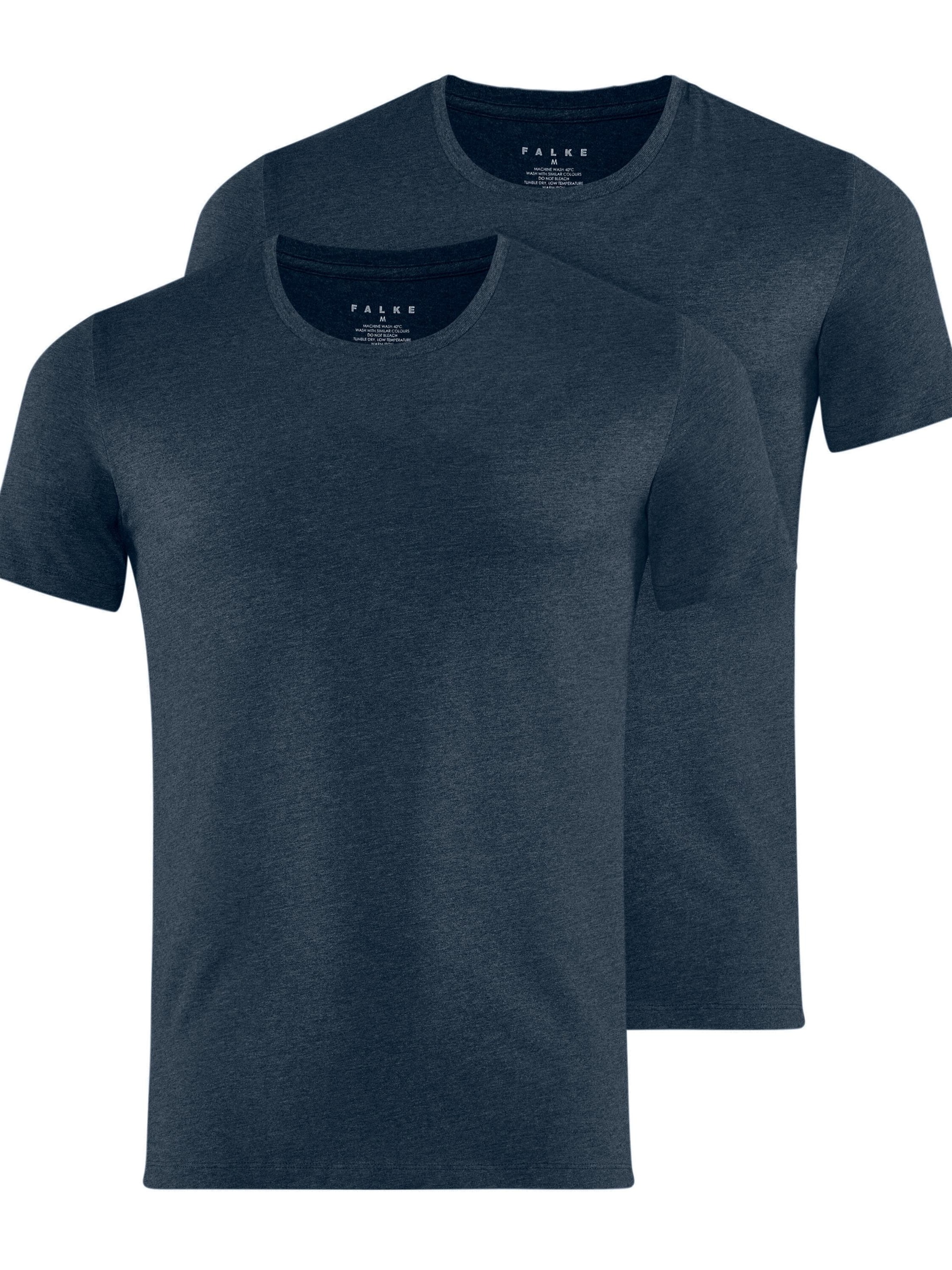 FALKE Undershirt '2-Pack' in Blue: front