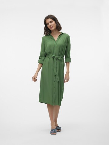 VERO MODA Shirt dress ' BUMPY ' in Green