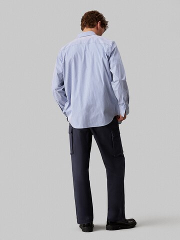 Calvin Klein Jeans Regular Cargo trousers in Blue