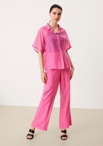 s.Oliver BLACK LABEL Wide Leg Bukse i rosa