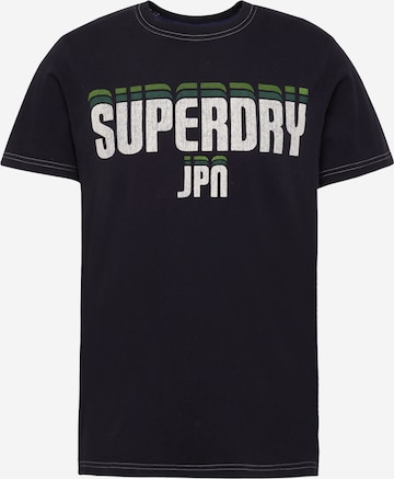 Superdry - Camiseta en negro: frente