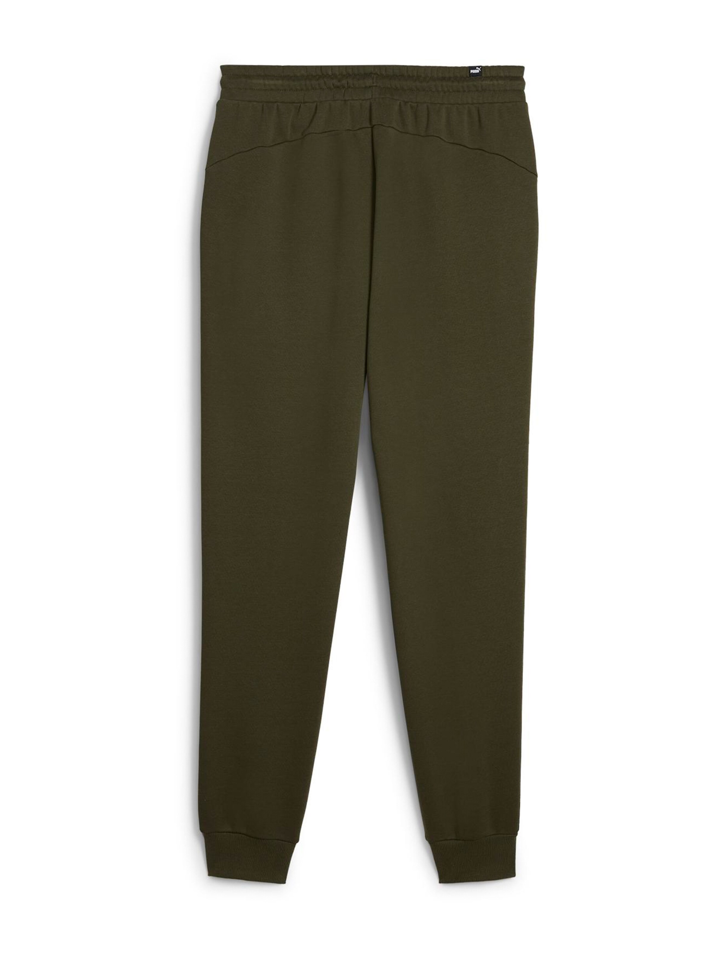 Tapered Pantaloni sport 'ESS' de la PUMA pe verde