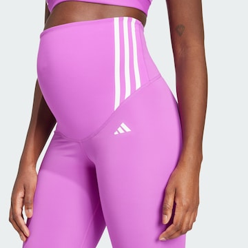 ADIDAS PERFORMANCE Skinny Sports trousers 'Optime Essentials' in Purple