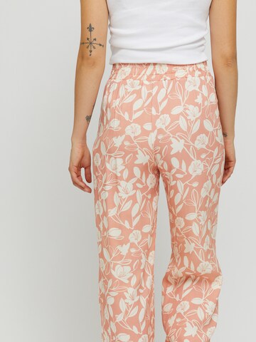 mazine Loosefit Stoffhose ' Cherry Printed ' in Orange