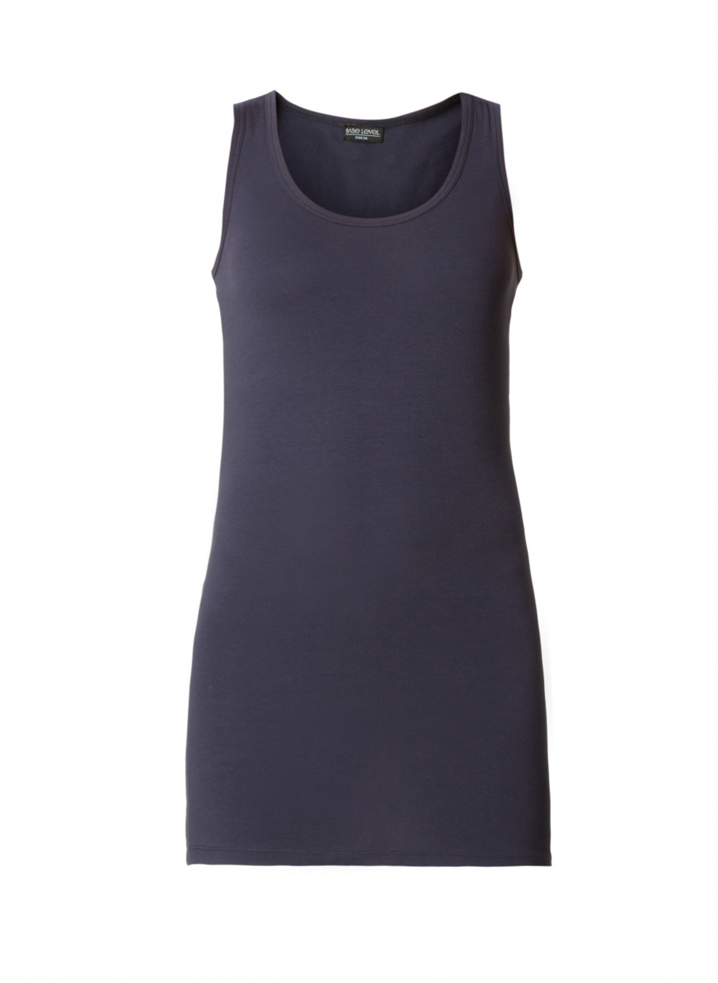 BASE LEVEL Top 'Yamin' in Blau: Vorderseite