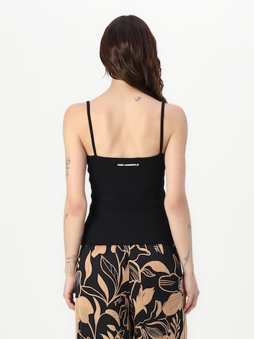 Karl Lagerfeld Top 'Ikon' in Zwart