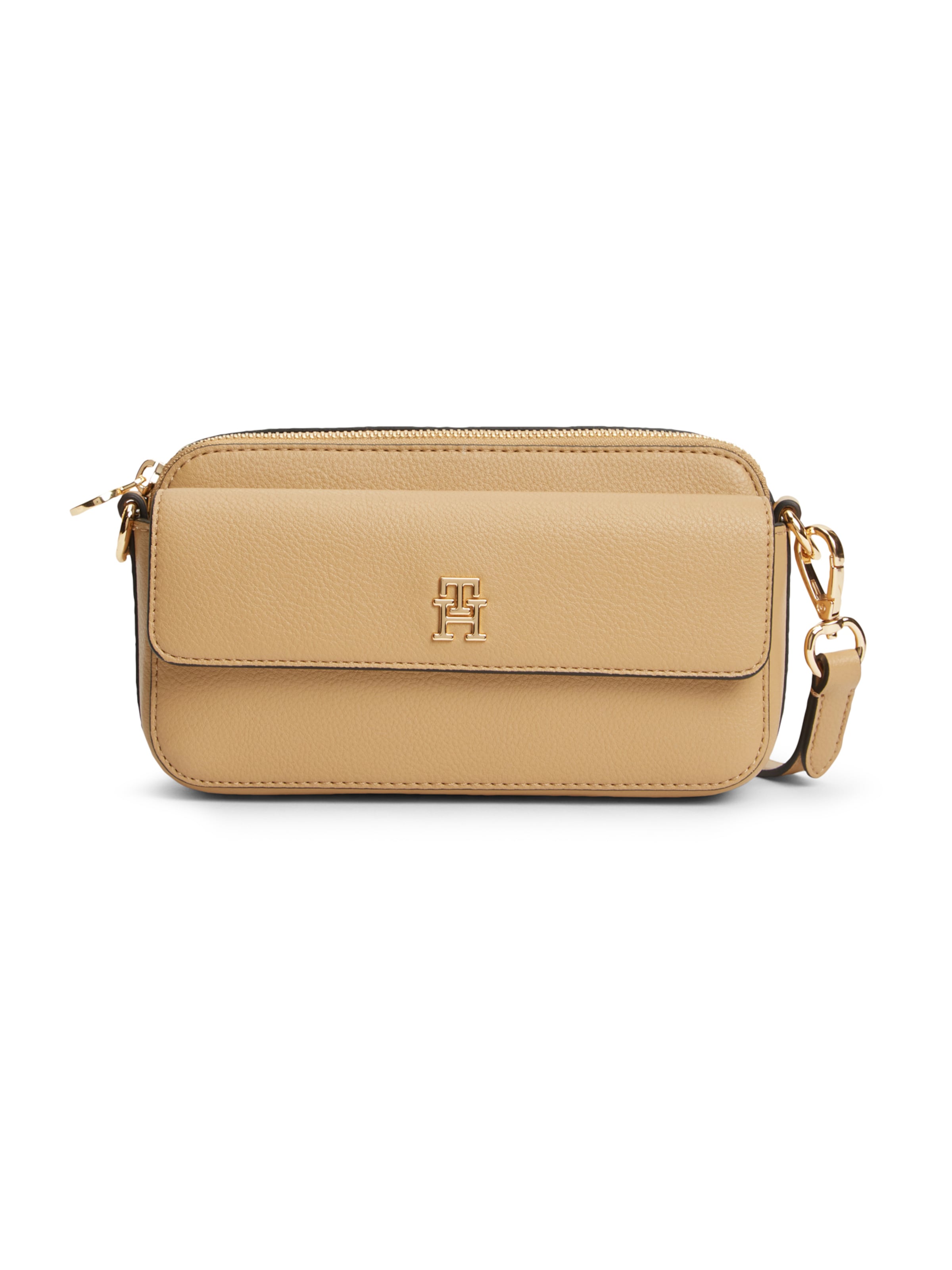 TOMMY HILFIGER Crossbody bag in Beige: front