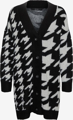 VERO MODA Knit cardigan 'MIRA' in Black: front