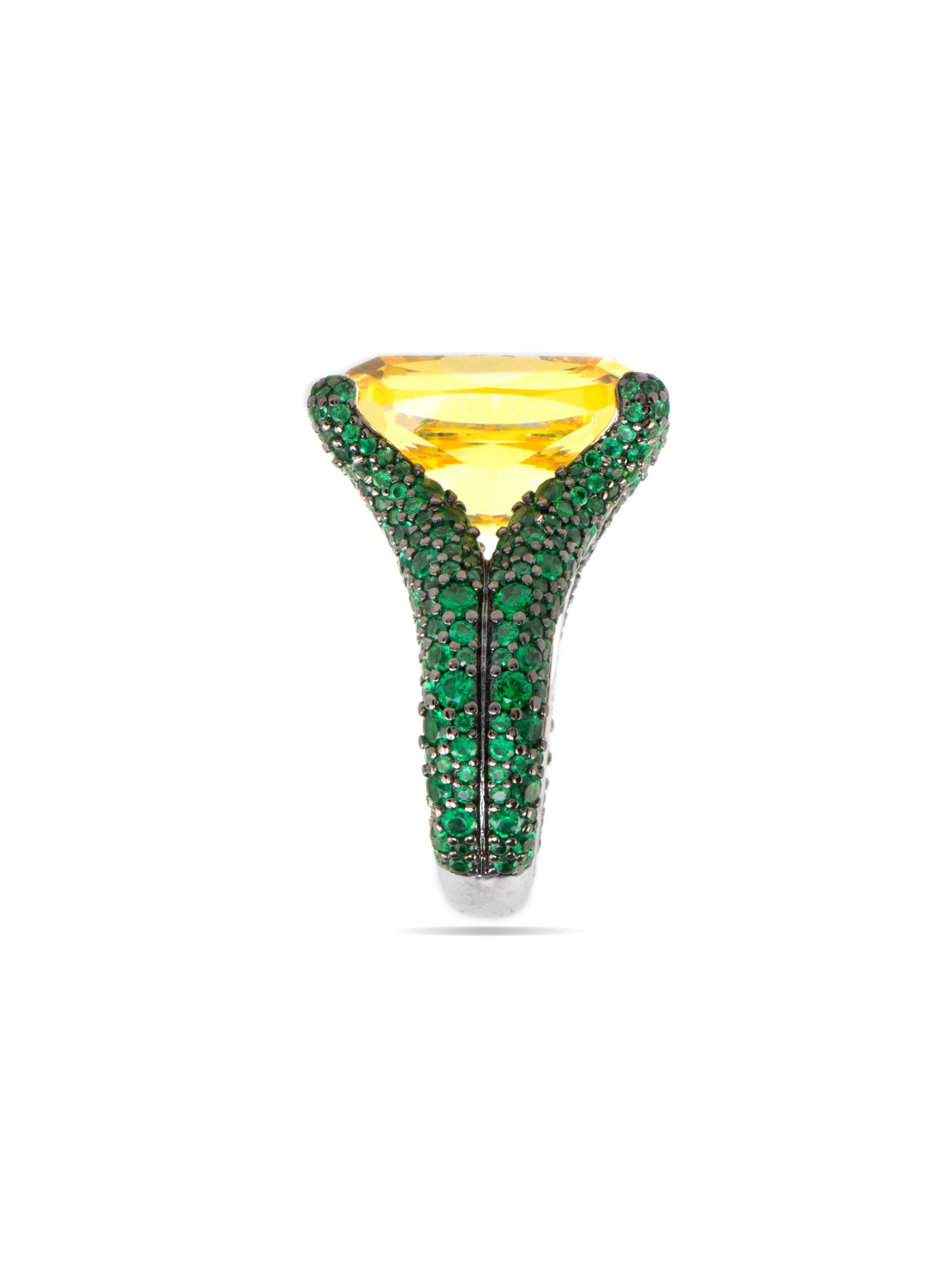 Luxenter - Anel 'TALIAL' em amarelo