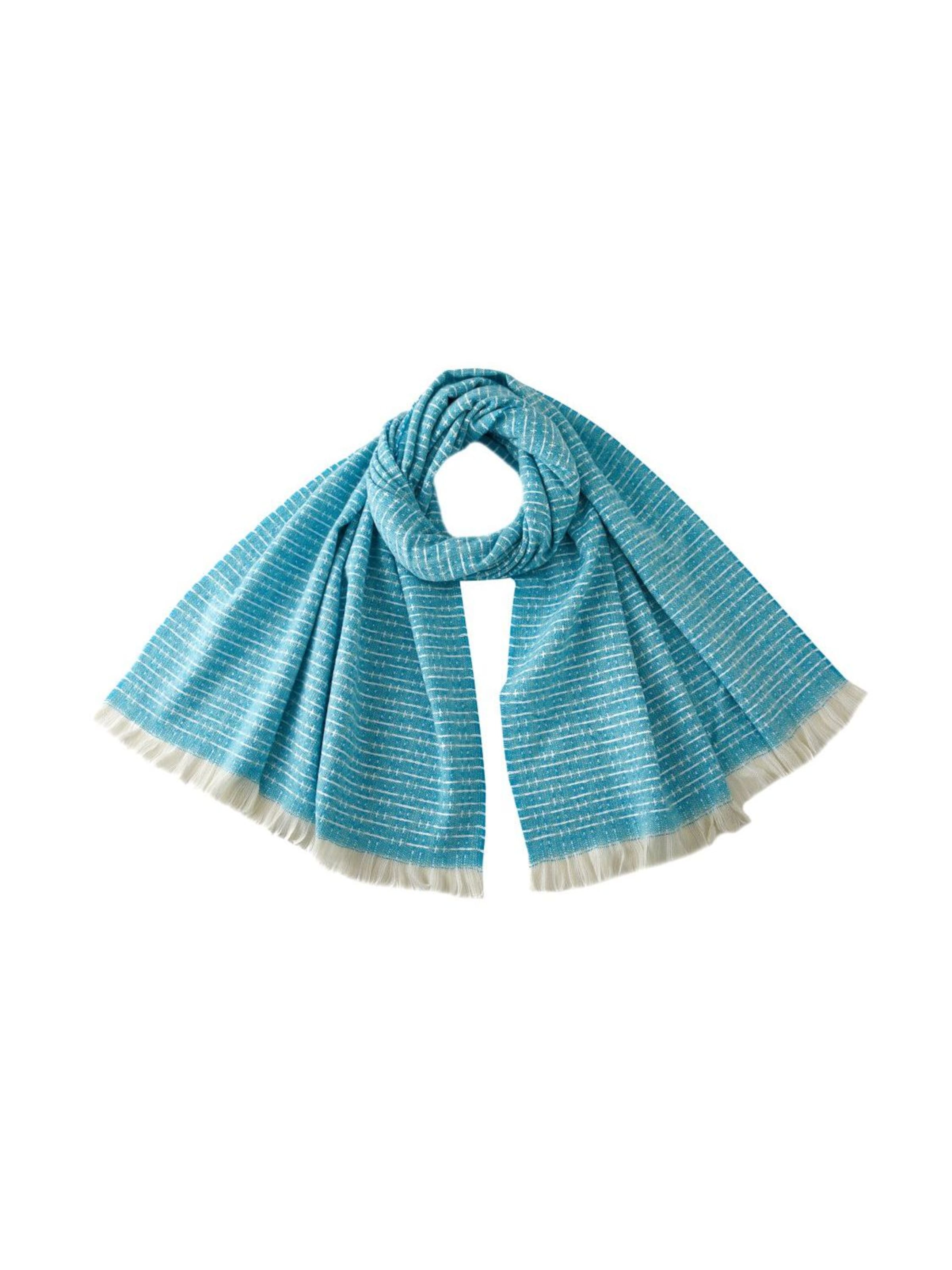 alberto cabale Schal 'SERENA' in Blau: Vorderseite