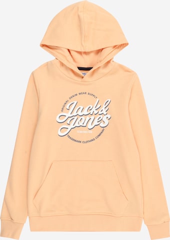Jack & Jones Junior Sweatshirt 'MINDS' in Orange: front