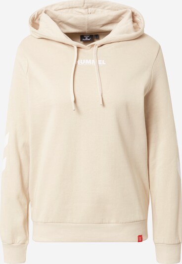 Hummel Sportief sweatshirt 'Legacy' in de kleur Lichtbeige / Wit, Productweergave
