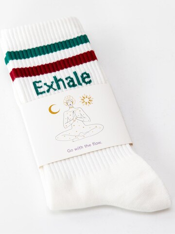 Divasya Socken 'Inhale Exhale'‌‌‌‌‌‌‌ in Rot