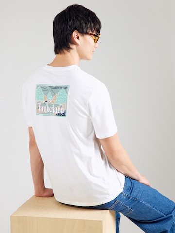 T-Shirt TIMBERLAND en blanc : devant