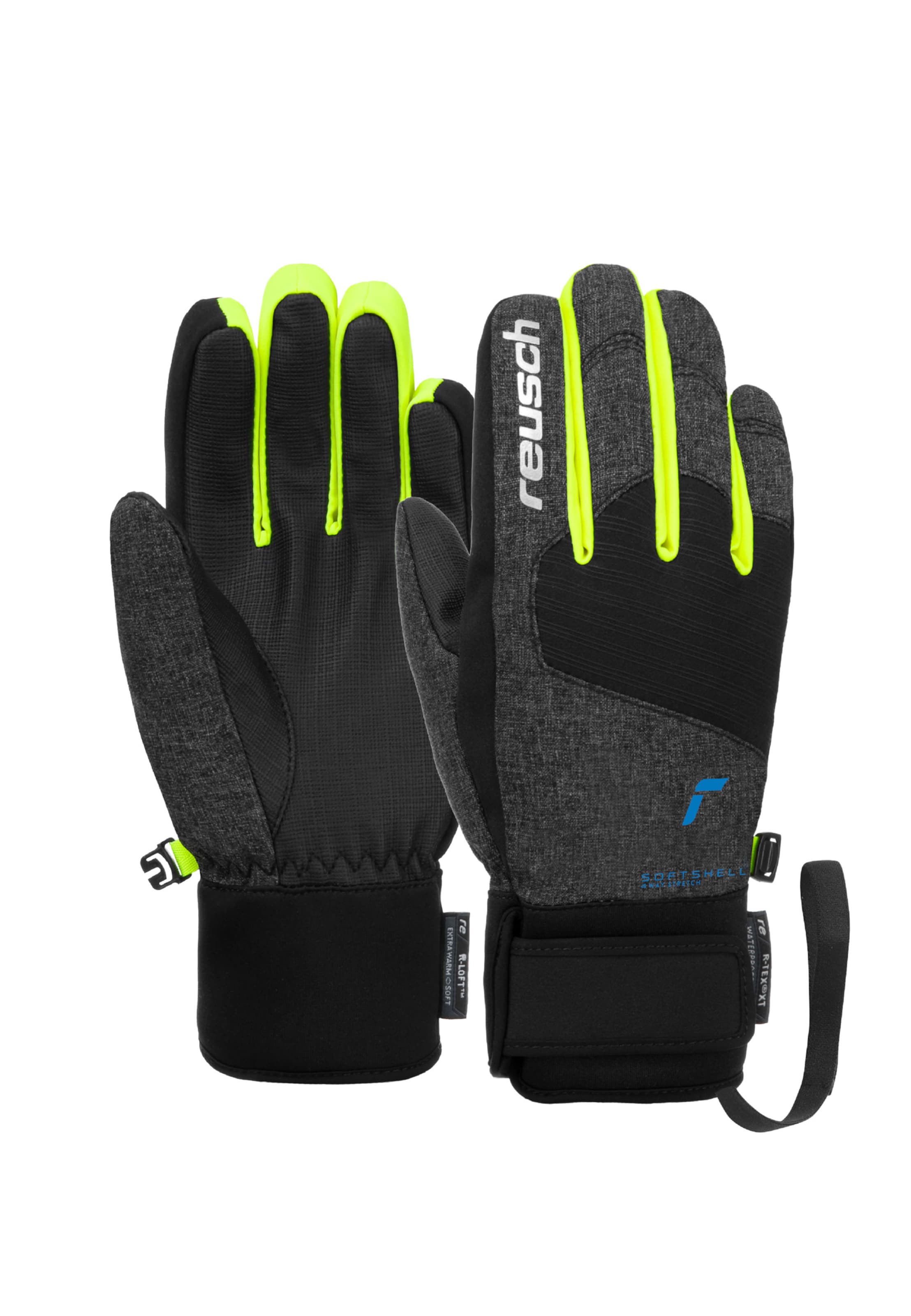 REUSCH Sporthandschoenen 'Simon' in Geel: voorkant