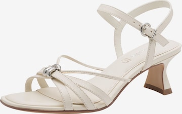 Tamaris Strap sandal in White: front