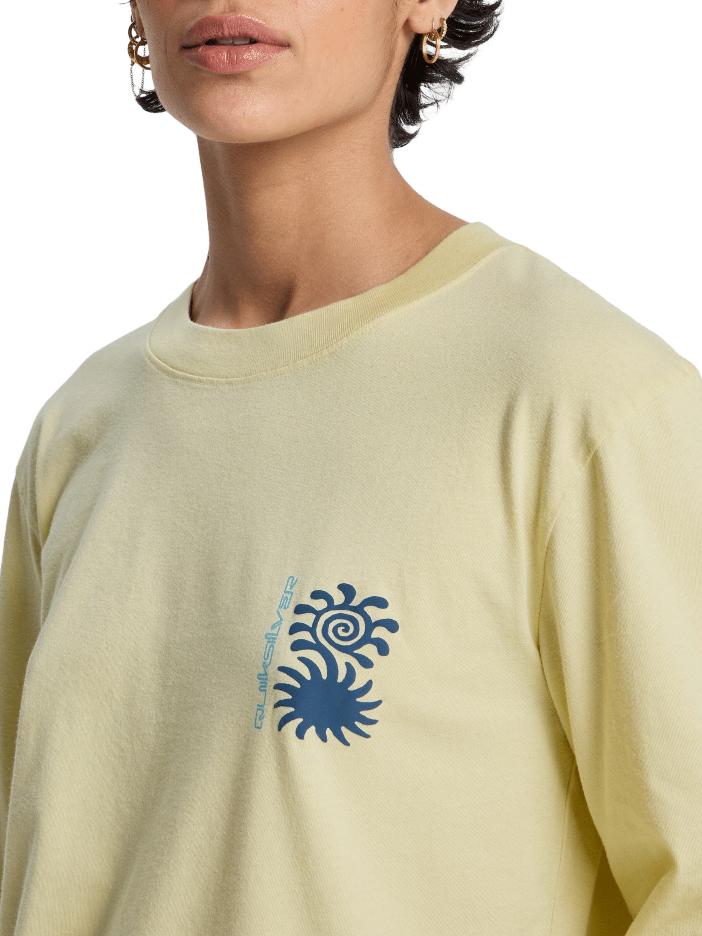 QUIKSILVER T-Shirt in Gelb
