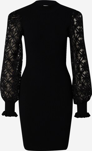 Y.A.S Knit dress 'YASFRILLME' in Black: front