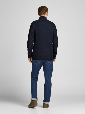 JACK & JONES Strickjacke 'Pannel' in Blau