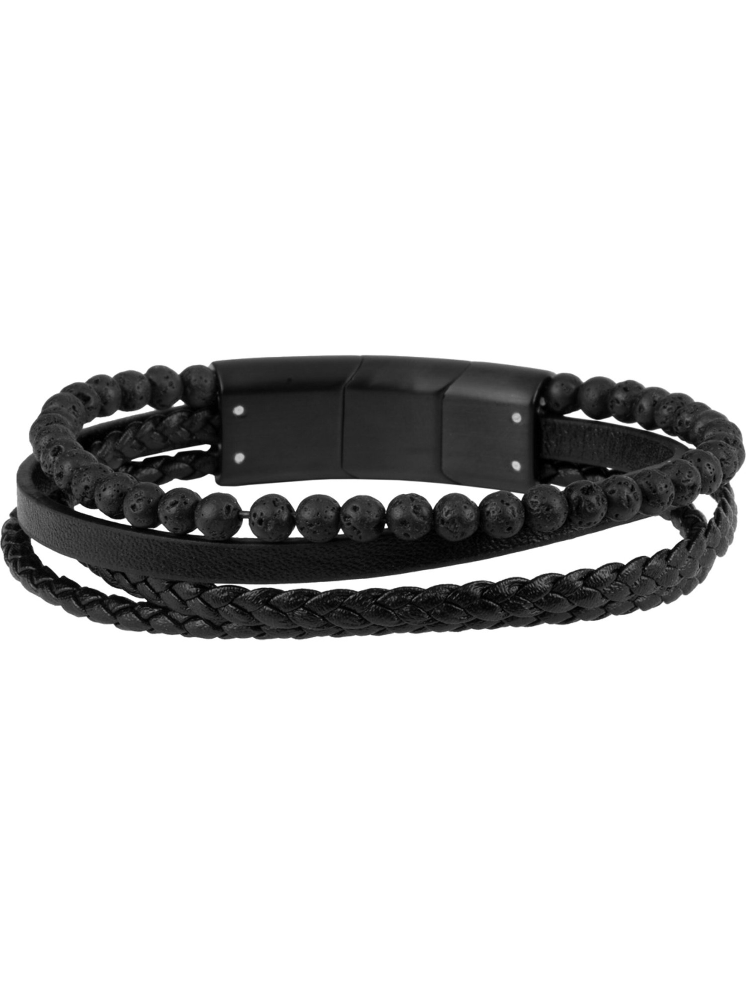 Jacques Lemans Armband in Schwarz: Vorderseite